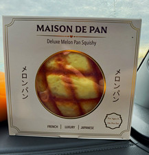 Maison De Pan Deluxe Melon Pan Tear-Resistant Squeeze Ball, Yellow/Brown picture