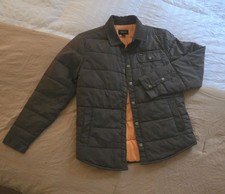 Brixton Men's Medium Jacket in Olive Green and Cordoroy Collar picture