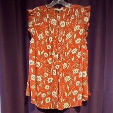 Daniel Rainn Floral Vneck Blouse 1x picture