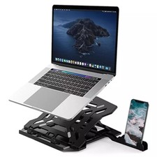 Soporte para Laptop Ajustable Con Base Giratoria 360° Ergonómico Plegable 10-17