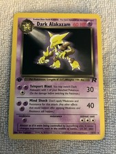 Dark Alakazam 1st Edition (18/82) LP💥 picture