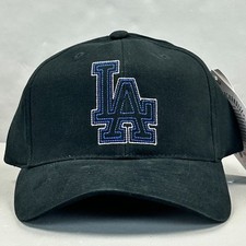VINTAGE Los Angeles Dodgers Hat Cap Strap Back LA Logo American Needle 90s Y2K picture