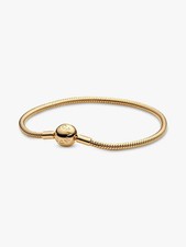 Pandora Jewelry Snake Chain Shine Bracelet 568748C00 - 14k Gold  SEALED NEW picture