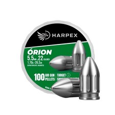 HARPEX Orion 100 Count CYLINDRICAL SLUG 5.5mm .22 Caliber Premium Airgun Pellets picture