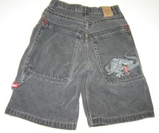 GRAIL Vintage Retro 90s Jnco Alligator Tribal Jorts Rare Size 12 Waist 28 picture