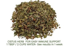 Wild Greek Cistus Incanus Dried Leaf RockRose Cretan leaf  2025 crop 450 gm 1 Lb picture