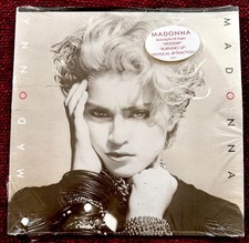 MADONNA FIRST ALBUM RECORD SEALED RARE OVAL HYPE STICKER PROMO VINYL DOUBLE SEAL picture