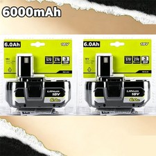 2PACK For RYOBI 18V 6.0Ah P108 High Capacity Battery 18Volt Lithium-Ion One Plus picture