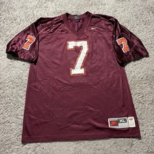 Vintage Michael Vick Jersey Nike Virginia Tech Hokies Football Mens XL Stitched picture