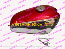 Norton P11 N15 Matchless G15 G80Cs Steel Cherry & Chrome Scrambler Tank/FIT FOR picture