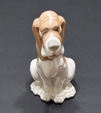 Lladro NAO Sad Hound Dog Bassett Pup Figurine Porcelain 1982 Made in Spain 7.5