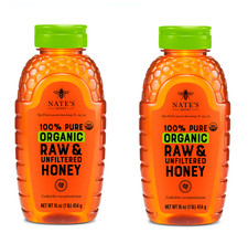 Nature Nate's Organic Honey: 100% Pure, Raw and Unfiltered Honey - 16 fl oz (2pk picture