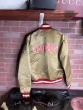 Vintage 90’s San Francisco 49ers Satin Jacket Vtg Starter NFL Bomber Size Medium picture
