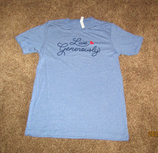 Live Generously T-Shirts Thrivent Blue Small Medium Large 2XL NWOT picture