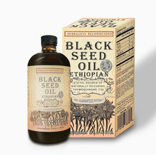 Ethiopian Black Seed Oil 100% Pure Wild Crafted And Cold Pressed 3X Thymoquinone picture