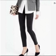 J. Crew Women's Skinny Ankle Pants Size 2 Black Stretch Mid Rise picture