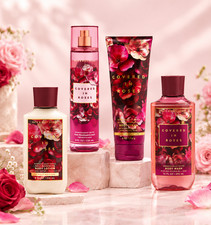 NEW Bath & Body Works Covered In Roses 4 Pc Set Mist Lotion Wash Cream picture