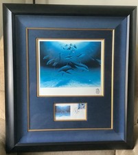 Robert Wyland Embraced By The Sea Framed Signed Serigraph Artist Proof #81 of 98 picture