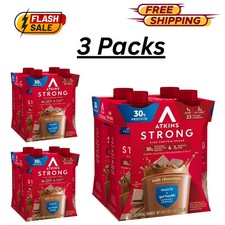 (3 Pack of 4 count) Atkins Strong High Protein Shake, Milk Chocolate, 30g picture