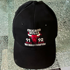 VTG 1992 Chicago Bulls Back to Back NBA Champions Snapback Hat 91-92 picture