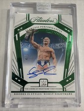 2024 Flawless WWE Cody Rhodes #FP-CRD Flawless Performances Auto 4/5 Emerald picture