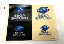 Vintage Sega Saturn Console Logo Sticker Sheet - 670-6314A - New Old Stock picture