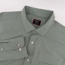 UNTUCKit Gironde Shirt Mens XL Sage Green Regular Fit Stretch Nylon 40349 picture