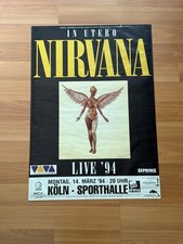 1994 NIRVANA Poster Hamburg Sporthalle Germany Cancelled Show In Utero picture