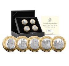 🇮🇲 2024 Isle of Man BRITISH CASTLES SILVER PROOF £2 Two Pound Coin Set picture