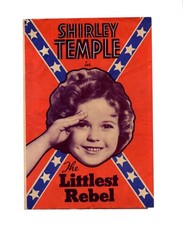 RARE 1935 Shirley Temple The Littlest Rebel Movie Program Fold Out Poster Herald picture