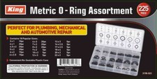 225Pcs Rubber O-Ring Assortment Set Hydraulic Plumbing Gasket Paintball Seal Kit picture