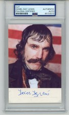Daniel Day-Lewis ~ Signed Autographed Gangs of New York ~ PSA DNA Encased picture