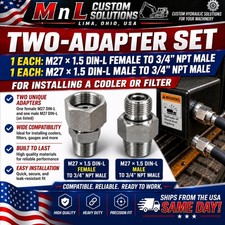  1-m27 x 1.5 DIN L male to 3/4