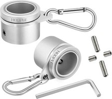 2pcs Flag Pole Ring Aluminum Alloy for 0.75-1 in  Pole 360° Rotating Tangle Free picture