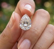 1.75 Ct Pear Cut D-E Color VVS1 Diamond Premium Quality gemstone 7x9mm + Gift picture