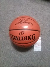 Chicago Bulls  Signed Lauri Markkanen Spalding  Game Ball Series &NBA Basketball picture