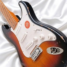 Solid Electric Guitar Stainless Rounded Fret Edge Aged Body 3-tone Sunburst picture