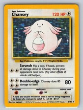 Chansey 3/102 NM/M Base Set Unlimited Holo Rare Pokemon T03478 picture