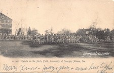 GA~GEORGIA~ATHENS~UGA~UNIVERSITY OF GEORGIA~CADETS ON HERTY FIELD~MAILED 1905 picture
