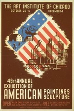 ✨ 49th Annual Exhibition of American Paintings Poster - 1930s Style 🖼️ 24x36 picture