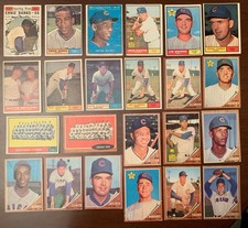 1961+62 Topps MLB Baseball Chicago Cubs(23)CARDS/Stars/Banks/Santo/Brewer+High#s picture