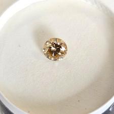 0.95ct Natural Brown Champagne Round Brilliant Cut Diamond for jewellery 1pcs  picture