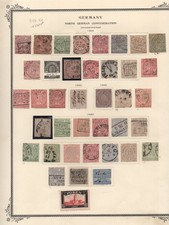 GERMANY 1868-1869 NORTH GERMAN CONFEDERATION SC. #1-11, 12-23 ROULETTE & IMPERF picture