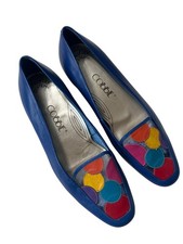 Vintage Cobbie Blue Leather Loafers  picture