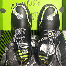 Dr. Martens 1461 WB Beetlejuice Men’s Leather Lace-Up Oxford US 9 Black picture
