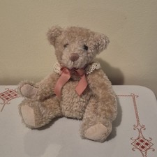 Vintage Russ Berrie Eliza Teddy Bear Plush 1837 Bears From The Past Lace Collar picture