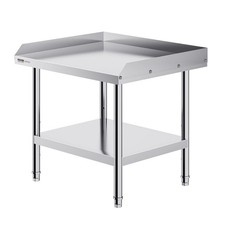 Stainless Steel Work Table, 24 x 28 x 26 Inch Commercial Food Prep Worktable, 3- picture