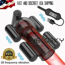 Electric Penis Pump Male Penis Stretcher Massager Enhancer Endurance Exercise US picture