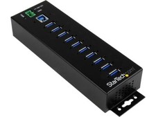 StarTech.com HB30A10AME 10-Port Industrial USB 3.0 Hub with External Power Adapt picture