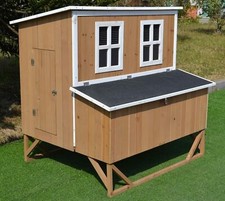 New Large Wood Chicken Coop Backyard Hen House 4-8 Chickens w 4 Nesting Box picture